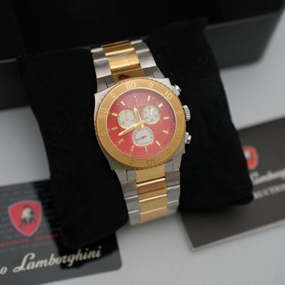 Tonino Lamborghini EN040L.304 Swiss Chronograph New Papers Box(Box Imperfection) - Picture 1 of 3